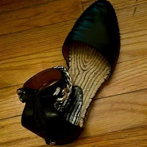 Black espadrilles minimally worn in great condition